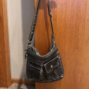 Joe Boxer silver crossbody purse